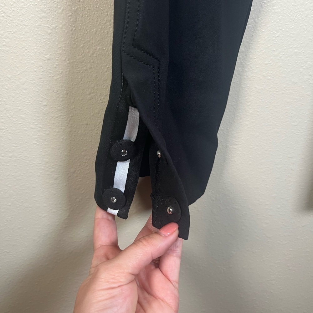 Derek Lam 10 Crosby Black High Rise Tapered Leg Dress Pants Womens Size 8 - Picture 8 of 11